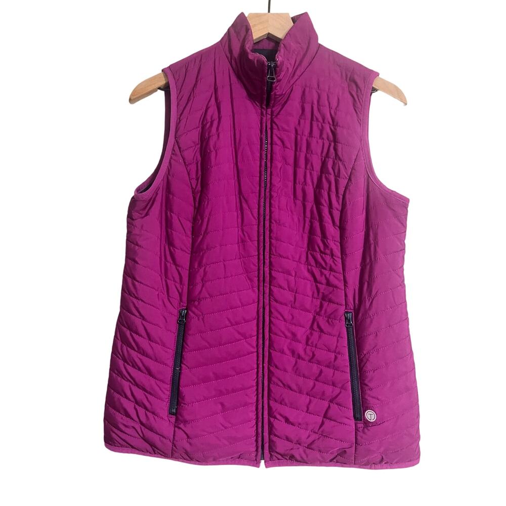 T by Talbots Activewear Purple Vest Small